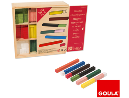 JUEGO GOULA DIDACTICO REGLETAS 10 X 10 CAJA INDIVIDUAL