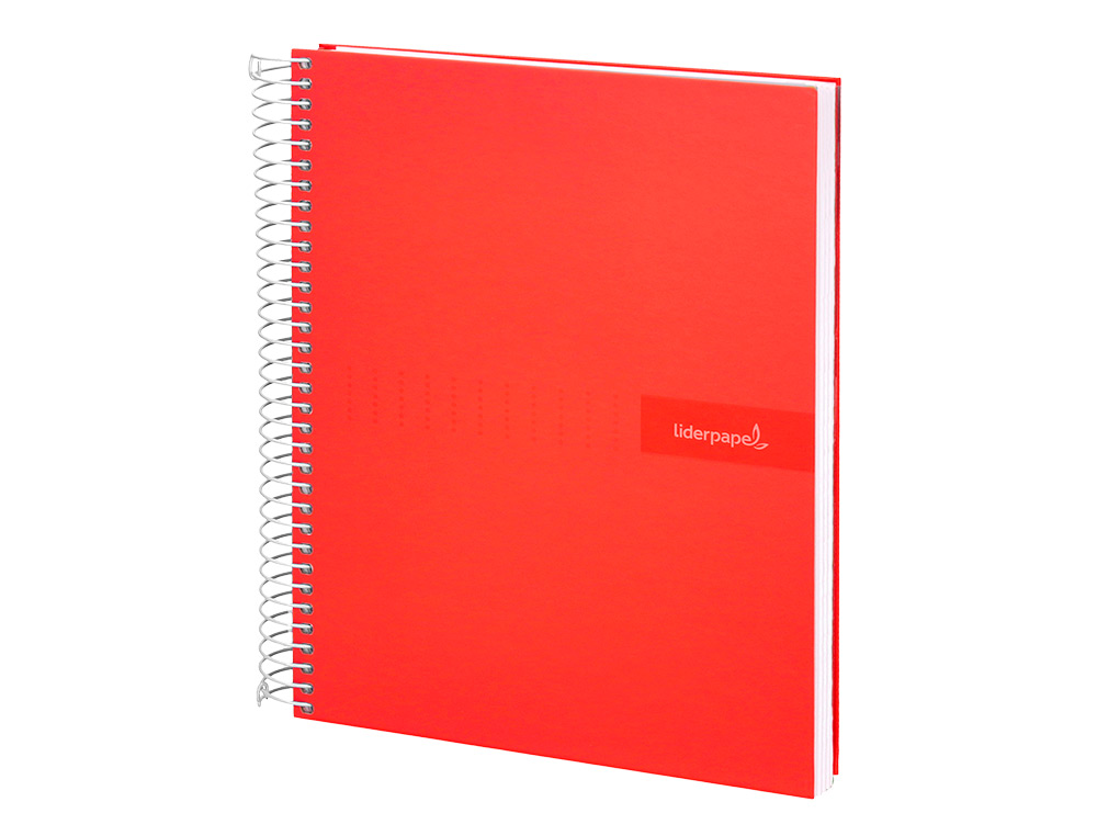 CUADERNO ESPIRAL LIDERPAPEL A5 CRAFTY TAPA FORRADA 80H 90GR CUADRO 5 MM CON MARGEN COLORES SURTIDOS