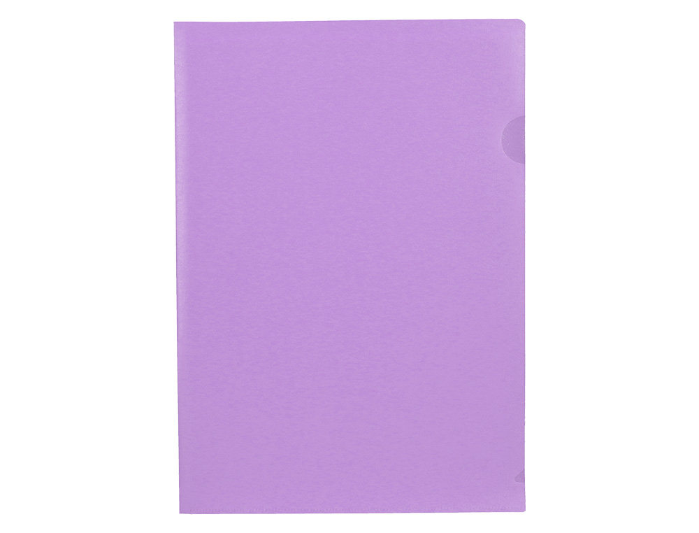 CARPETA LIDERPAPEL DOSSIER UÑERO POLIPROPILENO DIN A4 LAVANDA OPACO 20 HOJAS