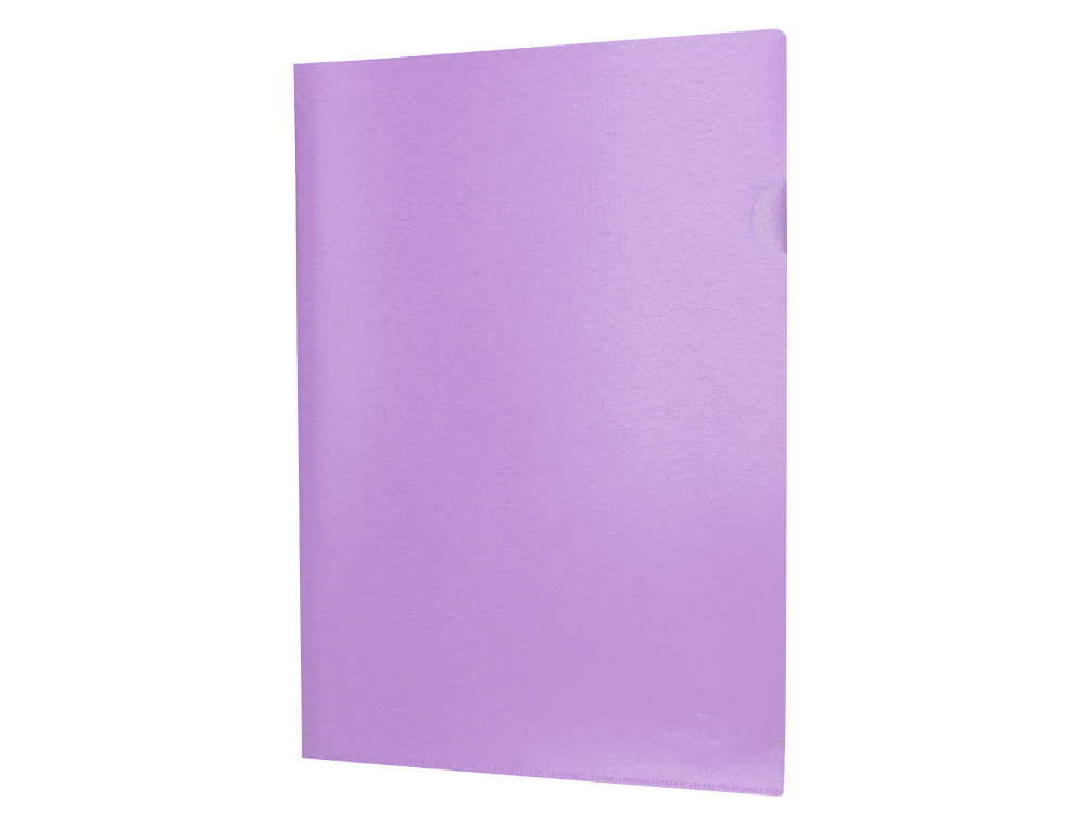 CARPETA LIDERPAPEL DOSSIER UÑERO POLIPROPILENO DIN A4 LAVANDA OPACO 20 HOJAS