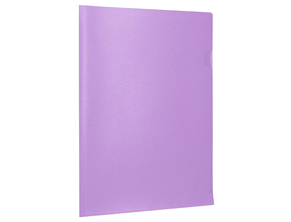 CARPETA LIDERPAPEL DOSSIER UÑERO POLIPROPILENO DIN A4 LAVANDA OPACO 20 HOJAS