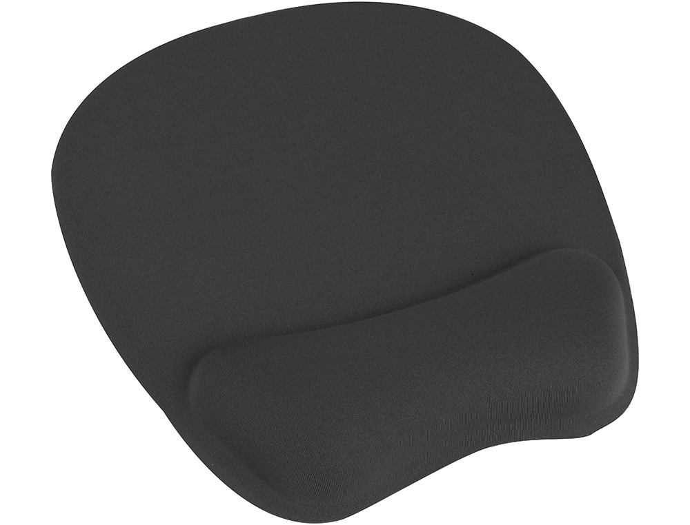 ALFOMBRILLA PARA RATON Q-CONNECT CON REPOSAMUECAS ERGONOMICA DE GEL COLOR NEGRO 225X240X20 MM