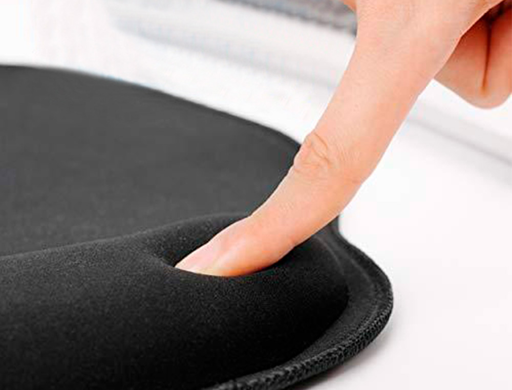 ALFOMBRILLA PARA RATON Q-CONNECT CON REPOSAMUECAS ERGONOMICA DE GEL COLOR NEGRO 225X240X20 MM