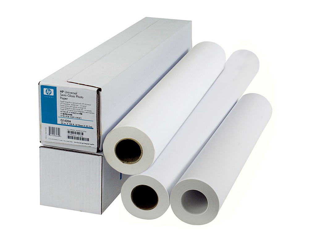 PAPEL FOTOGRAFICO HP EVERYDAY BLANCO SATINADO 235G/M2 INK-JET 106,7 CM X 30,5 MT
