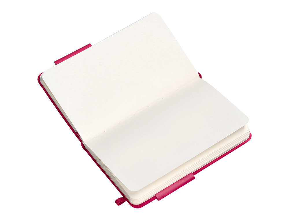CUADERNO CON GOMILLA ANTARTIK NOTES TAPA DURA A6 HOJAS LISAS BURDEOS 100 HOJAS 80 GR FSC