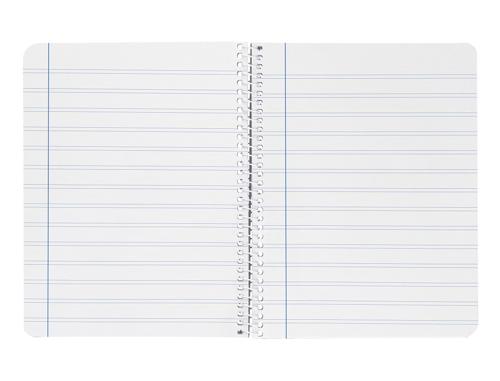 CUADERNO ESPIRAL LIDERPAPEL A4 WITTY TAPA DURA 80H 90GR PAUTA 2,5MM CON MARGEN COLOR AZUL OSCURO