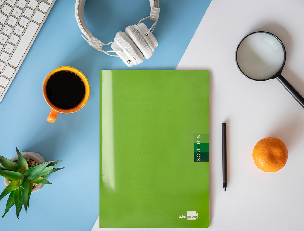 LIBRETA LIDERPAPEL SCRIPTUS A4 48 HOJAS 90GR LISO SIN MARGEN