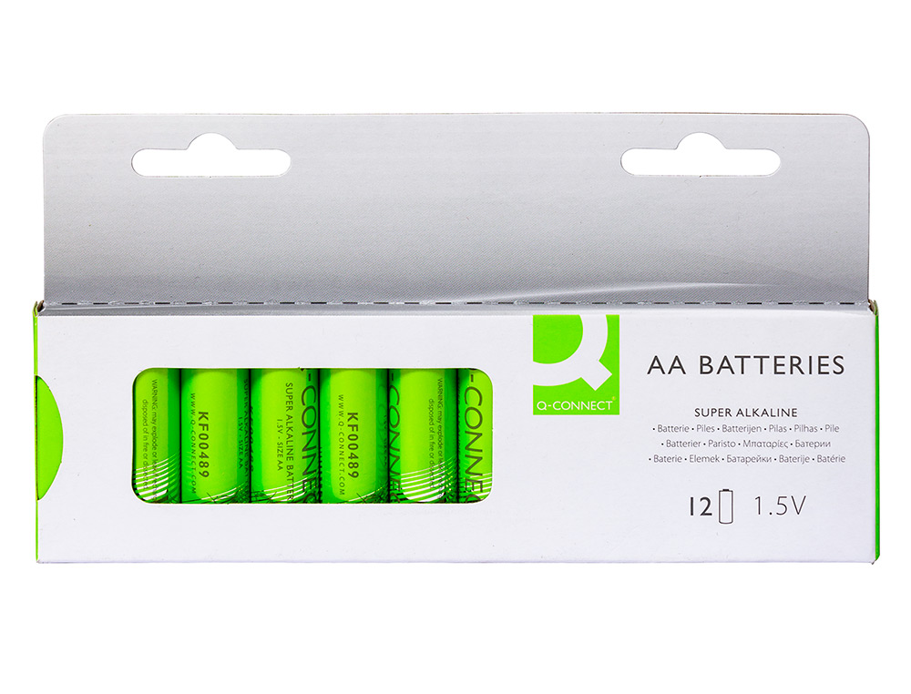 PILA Q-CONNECT ALCALINA AA BLISTER CON 12 UNIDADES
