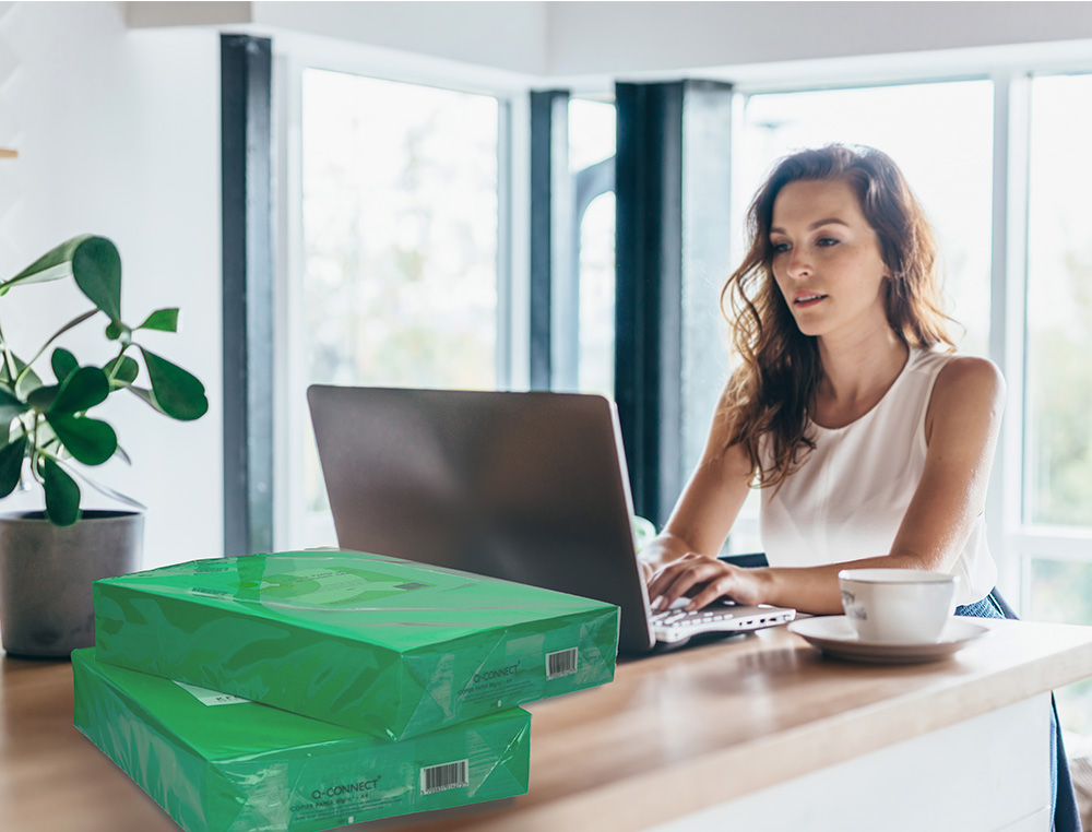 PAPEL COLOR Q-CONNECT DIN A3 80GR VERDE INTENSO PAQUETE DE 500 HOJAS