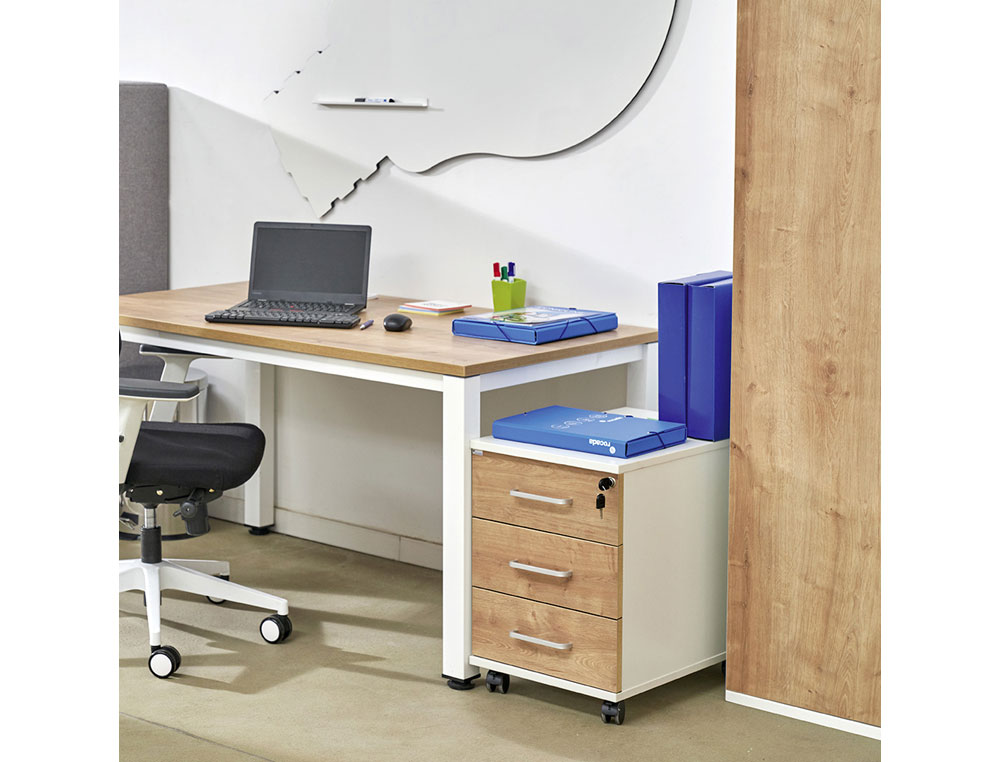 MESA DE OFICINA ROCADA EXECUTIVE 200AD02 GRIS/GRIS 120X60 CM