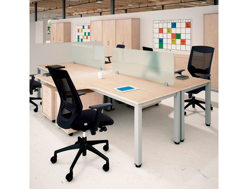MESA DE OFICINA ROCADA EXECUTIVE 200AD02 GRIS/GRIS 120X60 CM