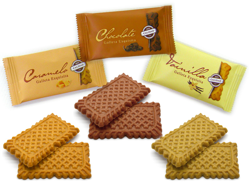 Galletas Speculoos IBMIX  3 sabores ( Chocolate, vainilla y caramelo)